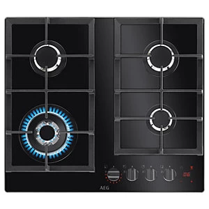 image of AEG HKB64450NB 4 Burner Gas Hob