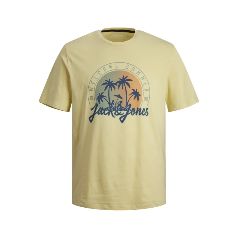 Image of jack & jones T-Shirt round neck child Jack & Jones Summer SMU Vibe Jaune Male 10 ans