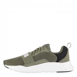 Image of Puma Wired Junior Trainers - Green/White