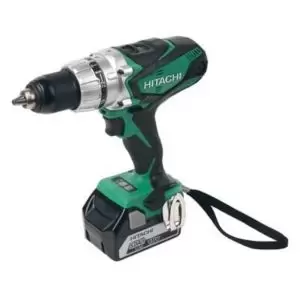 Hitachi 18V 5Ah Li-Ion Cordless Combi Drill 2 Batteries Dv18Dsdl/jj Black & Green