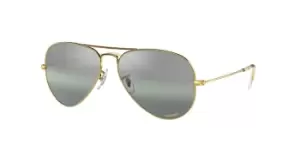 image of Ray-Ban Sunglasses RB3025 Aviator Large Metal Polarized 9196G4