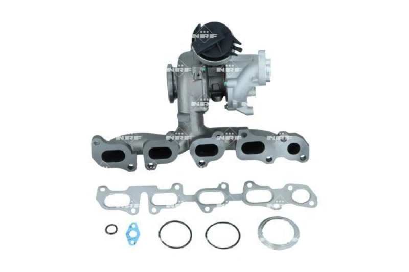 Image of NRF 90010094 Turbocharger with gaskets/seals, with exhaust manifold Charger,charging system (2234)