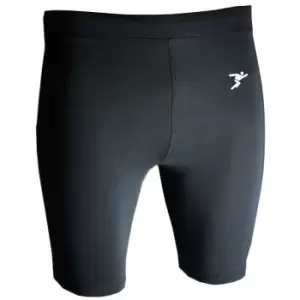 Image of Precision Childrens/Kids Essential Baselayer Sports Shorts (S) (Black)