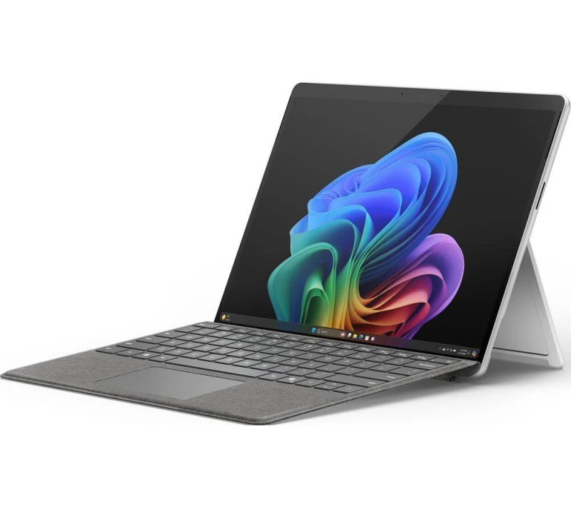 Image of Microsoft 13" Surface Pro, Copilot PC - Snapdragon X Plus, 256GB SSD, Platinum, Silver/Grey 196388419326