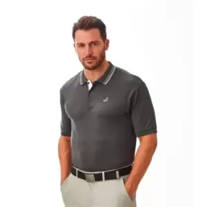 image of Under Par Golf Polo Mens - Grey