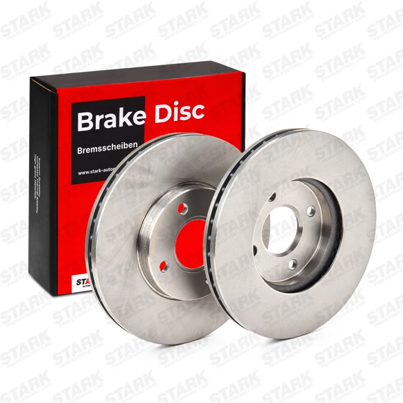 Image of STARK SKBD-0022787 Brake disc Front Axle, Vented, Cast Iron, Uncoated, Untreated, without bolts/screws Cast Iron Brake Disc (82)