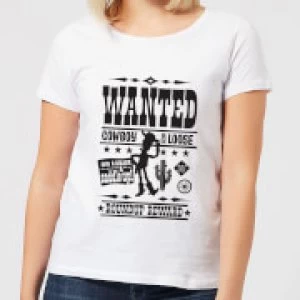 image of Toy Story Wanted Poster Womens T-Shirt - White - 3XL