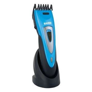 image of Bauer 38760 Cordless Professional Electric Hair Trimmer - Blue/Black