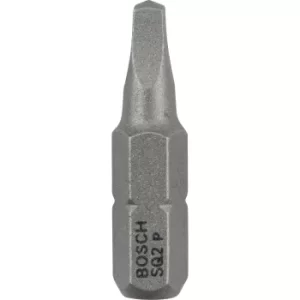 image of Bosch Square Extra Hard Screwdriver Bit R2 Square 25mm Pack of 25