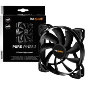 image of BeQuiet Pure Wings 2 PWM PC fan Black (W x H x D) 120 x 120 x 25 mm