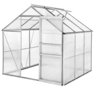 Tectake Greenhouse In Aluminium & Polycarbonate - Small