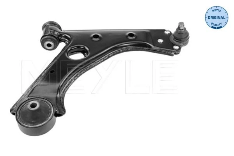 Image of MEYLE 616 050 0028 Suspension arm Control Arm, Sheet Steel, Original Quality, Front Axle Right, with rubber mount Sheet Steel Track Control Arm (273)
