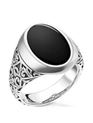 Image of Thomas Sabo Men`S Ring, Black, Size 62, Men