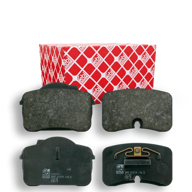 Image of FEBI BILSTEIN 16132 Brake pad set Front Axle, prepared for wear warning indicator Brake Pad Set,disc brake (402)