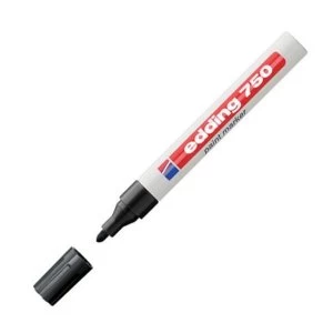 Image of Edding 750 Paint Marker Bullet Tip 2 4mm Black 1 x Pack of 10 Paint Markers