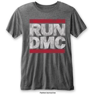 Image of Run DMC - DMC Logo Unisex X-Large T-Shirt - Grey