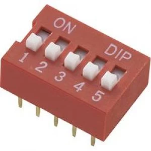 Image of DIP switch Number of pins 7 Standard TRU COMPONENTS DS 07