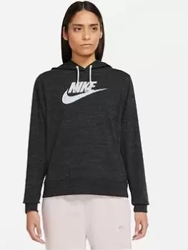 Image of Nike Gym Vintage Overhead Hoody - Black Size XS Women