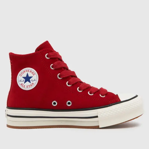 image of Converse red all star hi eva lift Girls Youth Trainers