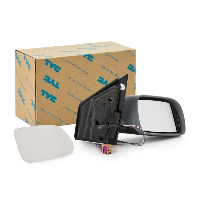 Image of TYC 337-0167 Wing mirror Right, Heatable, primed Outside Mirror (50)