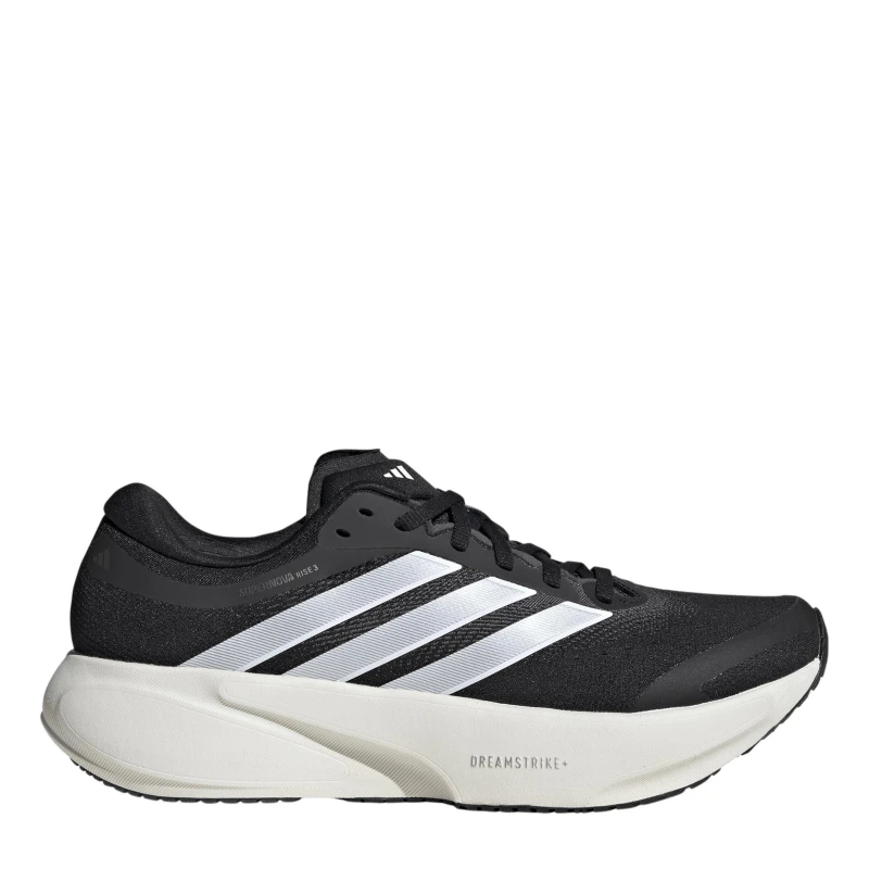 Image of adidas Womens adidas Supernova Rise 3 Road Running Shoes Black/White female 4 (36.7)