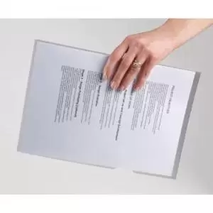 Image of Rexel Nyrex Premium A4 Anti Slip Document Folder; Clear