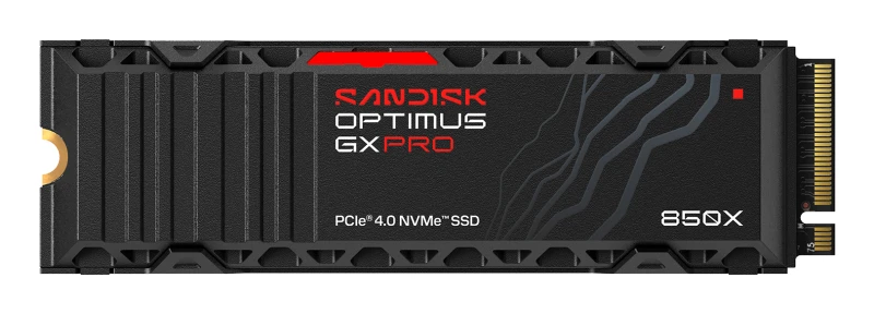 Image of SanDisk Optimus GX PRO 850X 4TB PCIe 4.0 NVMe Internal SSD - Read 7,300MB/s, Write 6,600MB/s - SDSP81400TAN-000E0