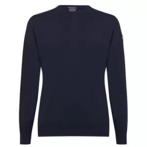 image of Paul And Shark Merino Crew Sweater - Blue