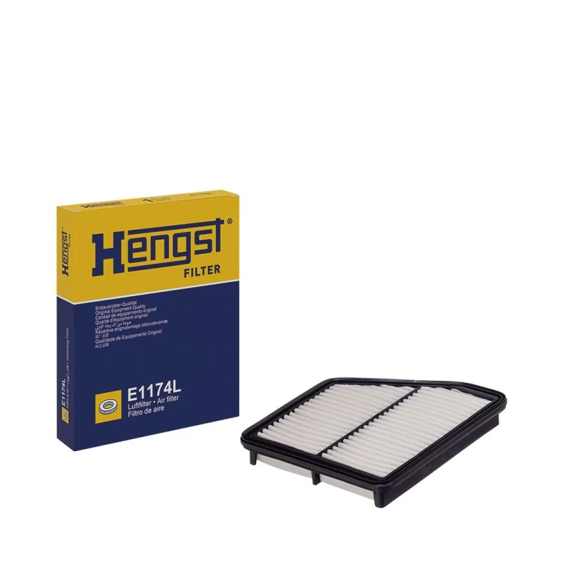 Image of HENGST FILTER E1174L Air filter Filter Insert Air Filter (8)