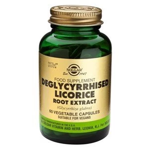 Image of Solgar SFP Deglycyrrhized Licorice Root Extract Vegetable Capsules 60 vegicaps