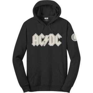 image of AC/DC - Logo & Angus Mens Large Pullover Hoodie - Black