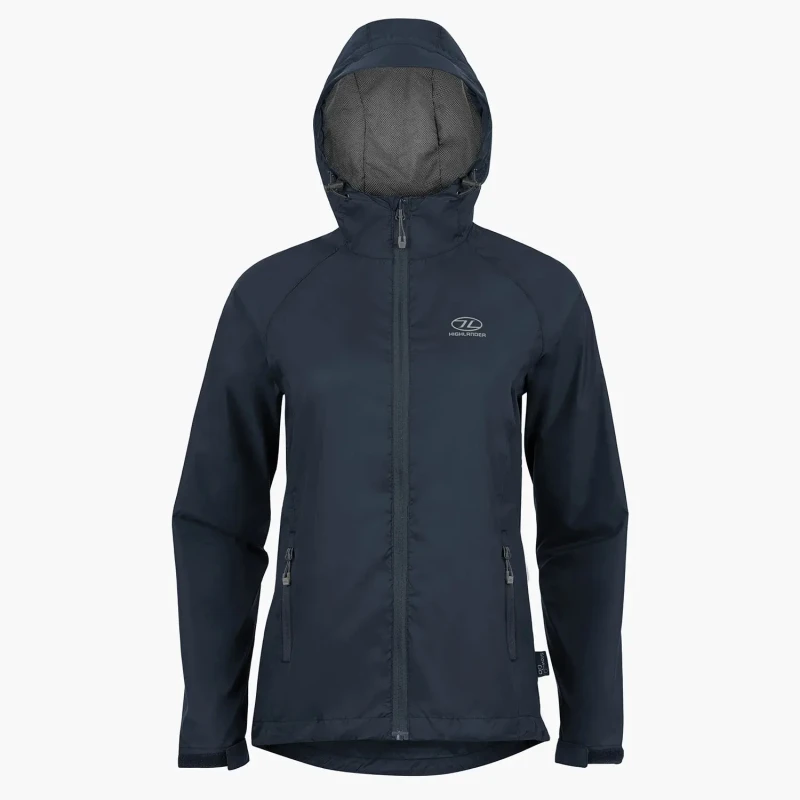 Image of Womens waterproof jacket Highlander Stow & Go Bleu Female L