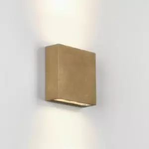 Image of Astro Elis LED Outdoor Coastal Up Down Wall Light Solid Brass IP54