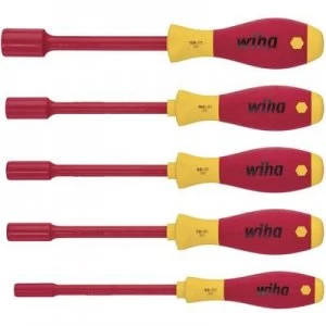 image of Wiha SoftFinish electric 322 K5 VDE Screwdriver set 5 Piece Hex head