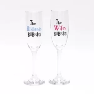 image of Brightside His & Her Champagne Flutes