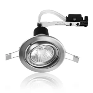 Image of 6 x MiniSun Non-Fire Rated Tiltable Downlights in Brushed Chrome