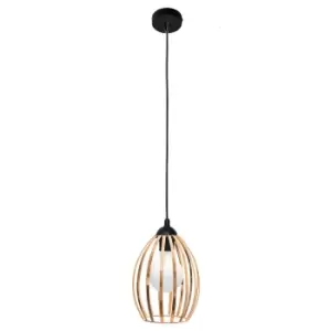 Image of Dali Wire Frame Pendant Ceiling Light Copper, Black 18cm
