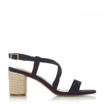 image of Dune London Jude Heeled Sandals - Navy177