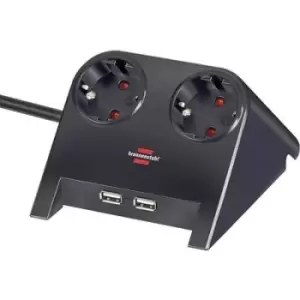 Image of Brennenstuhl 1153500222 Power strip (w/o switch) Black PG connector
