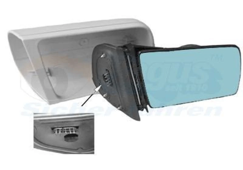 Image of VAN WEZEL Wing mirror VAN WEZEL 3030808
