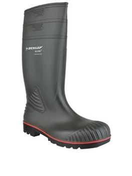 Image of Dunlop Acifort Wellies - Green , Green, Size 10, Men