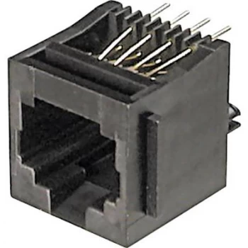 Image of ASSMANN WSW A 20142 Mounted Modular Socket 8 RJ45 Socket vertical vertical Black