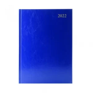 Image of Desk Diary Week To View A4 Blue 2022 KFA43BU22