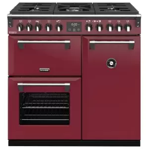 Image of Stoves 444410901 90cm Richmond DX S900DF CB Dual Fuel Range Chilli Red