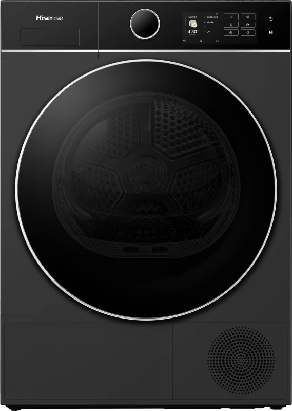 Image of Hisense 5i KitcheFit Series DH5I904BBBC WiFi Connected 9Kg Heat Pump Tumble Dryer - Black - A+++ Rated