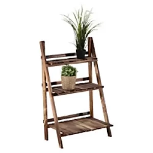 Image of Outsunny Flower Pot 3-Tier 60L x 37W x 93H cm-Fir Wood