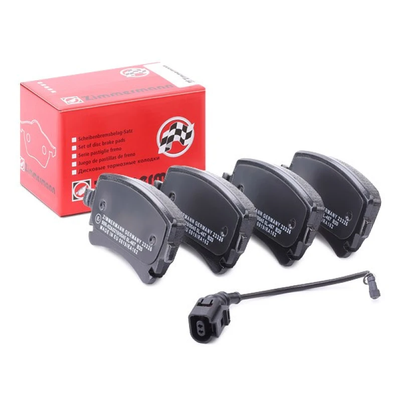Image of ZIMMERMANN 23326.175.1 Brake pad set Rear Axle, incl. wear warning contact, Photo corresponds to scope of supply Brake Pad Set,disc brake (402)