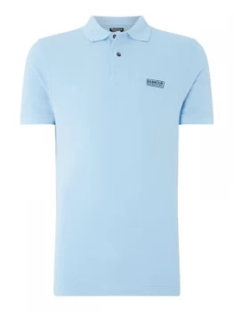 Image of Mens Barbour Essential Polo Shirt Ice Blue