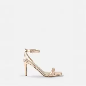 Image of Missguided Barely there Low Heel - Silver