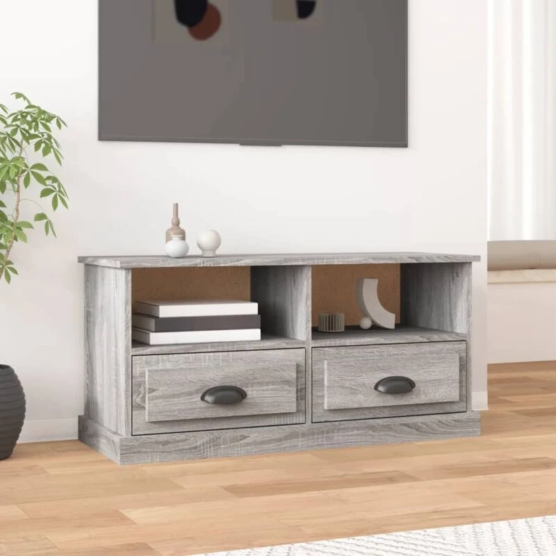 Image of VIDAXL TV Cabinet Grey Sonoma 93x35.5x45cm Engineered Wood Vidaxl 8720845793609
